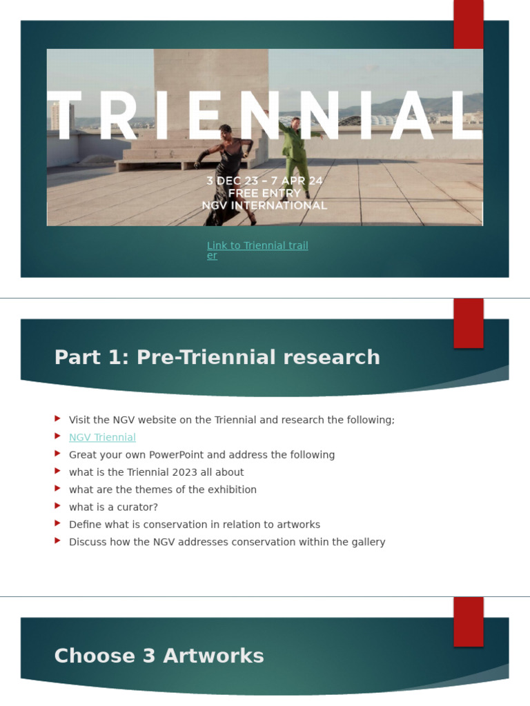 NGV Triennial Task | PDF