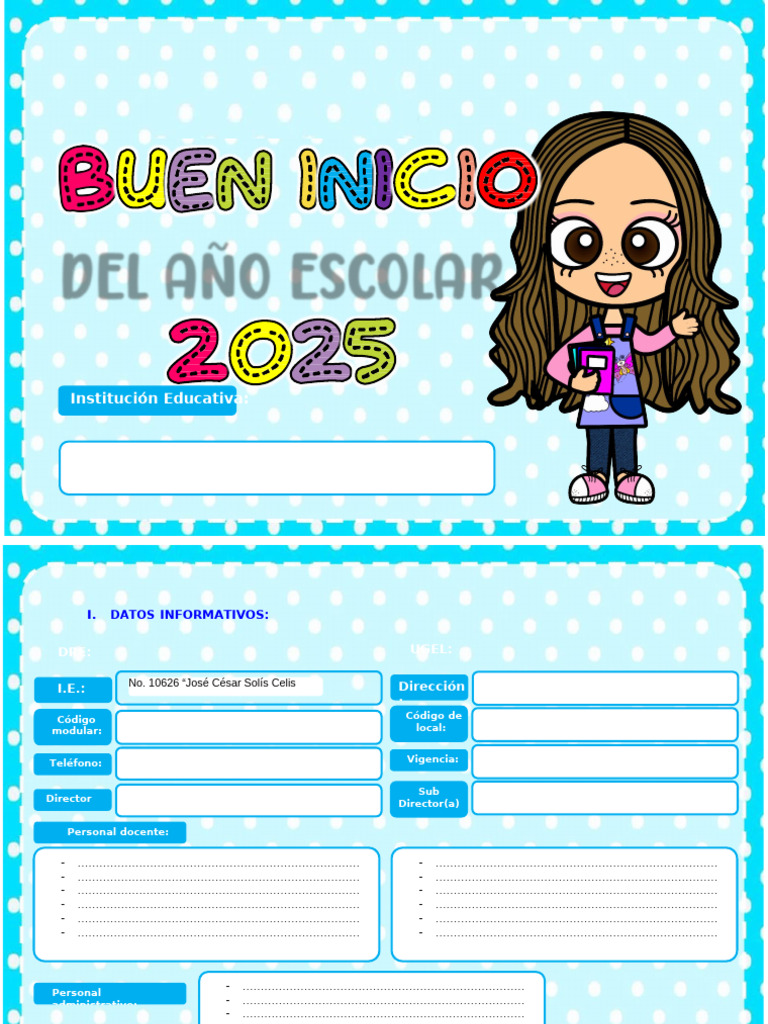 Plan de Buen Inicio Escolar 2025 | PDF | Educación primaria | Escuelas