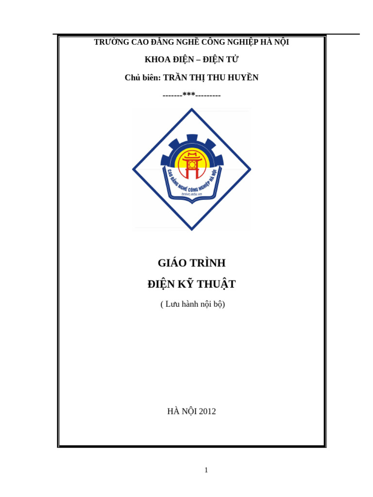 1 - GT Dien Ky Thuat Nghe - DTDD | PDF