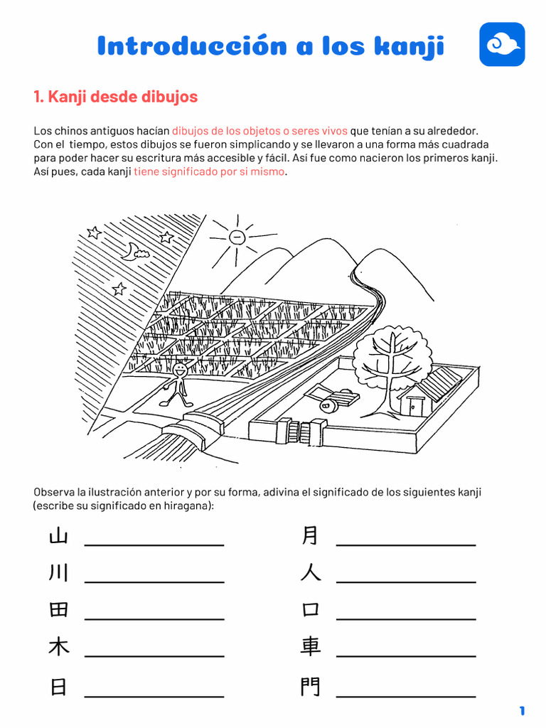 Cuaderno de Kanji A1 Parte 168 | PDF