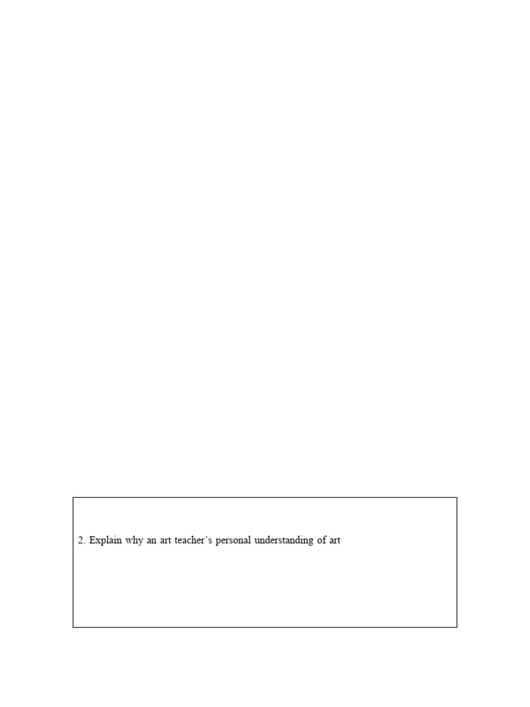 Understanding Art in Education | PDF | Learning | Experience