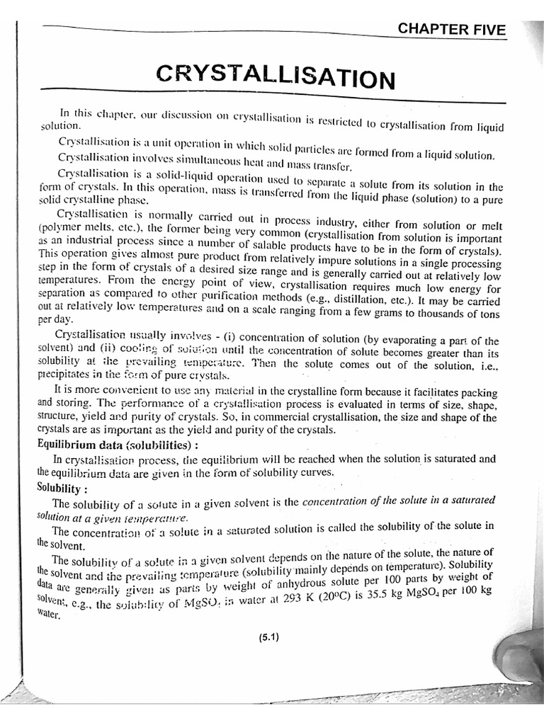 Crystallization Notes | PDF