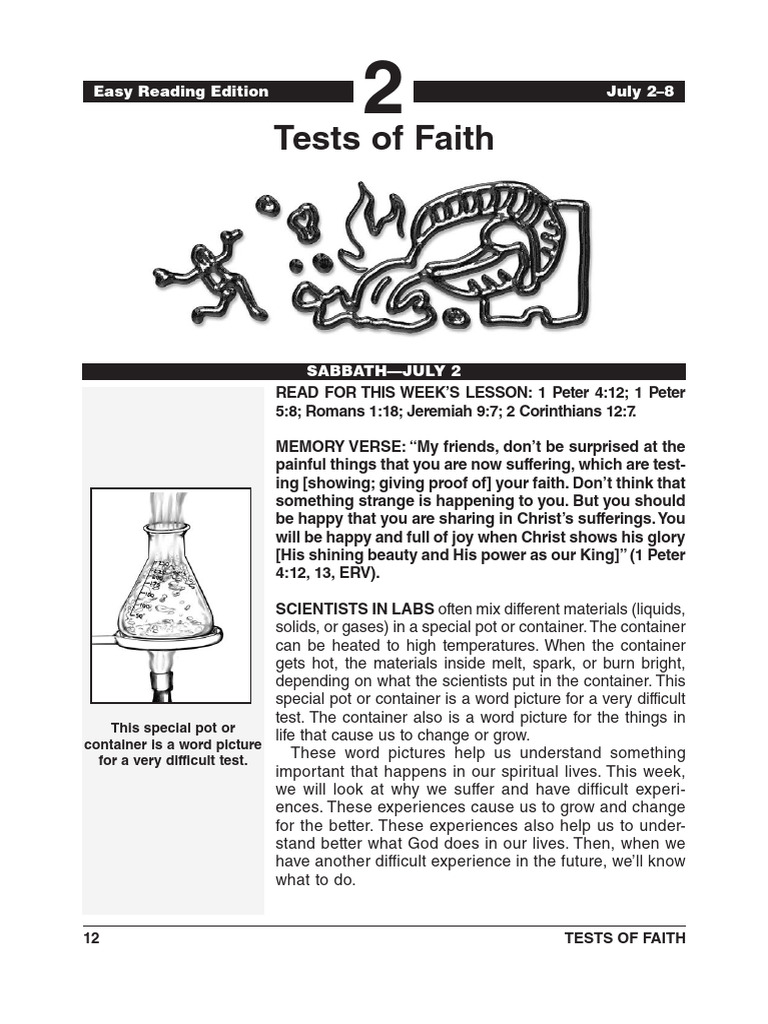 Tests of Faith and Spiritual Growth | PDF | Satan | Sin