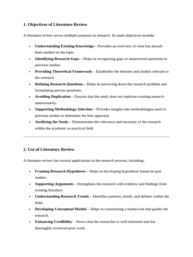 Class 3 Literature Review | PDF | Methodology | Literature Review