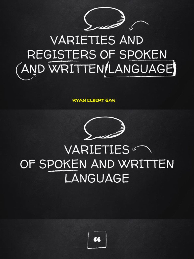 Varieties and Registers of Language1 | PDF | English Language | Human ...