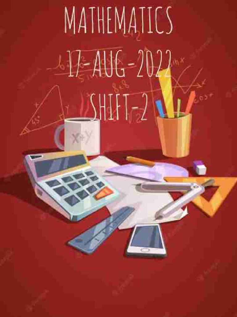 CUET UG 2022 Mathematics Responses | PDF | Mathematics | Science