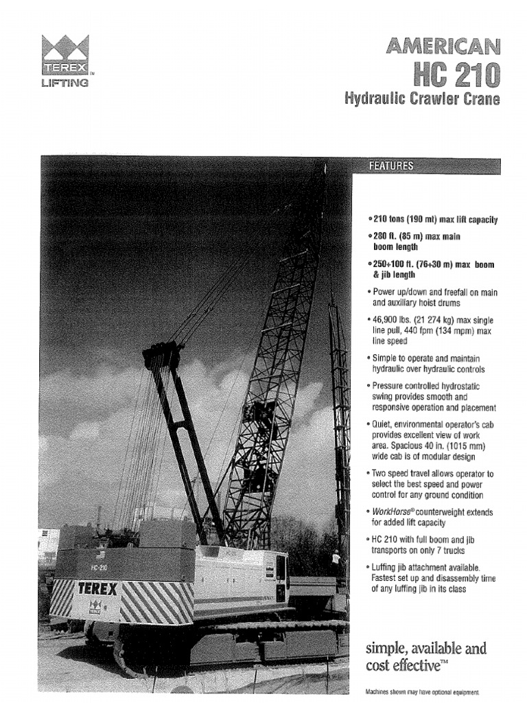 American HC210 Specs | PDF