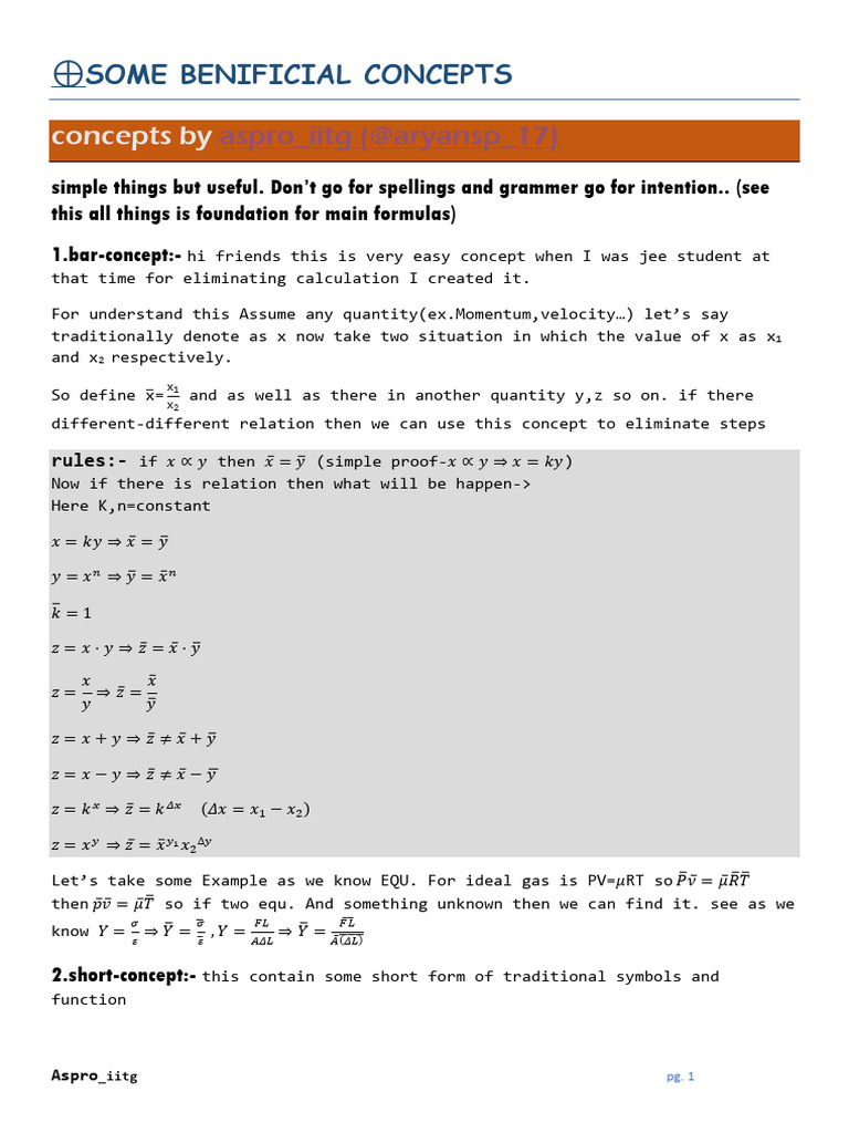 Essential Concepts for JEE Preparation | PDF | Trigonometric Functions ...