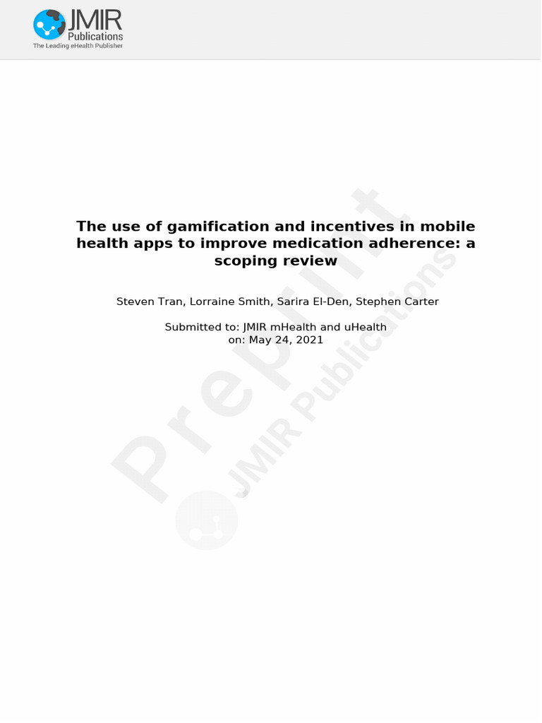 The use of gamification and incentives in mobile health apps to improve ...