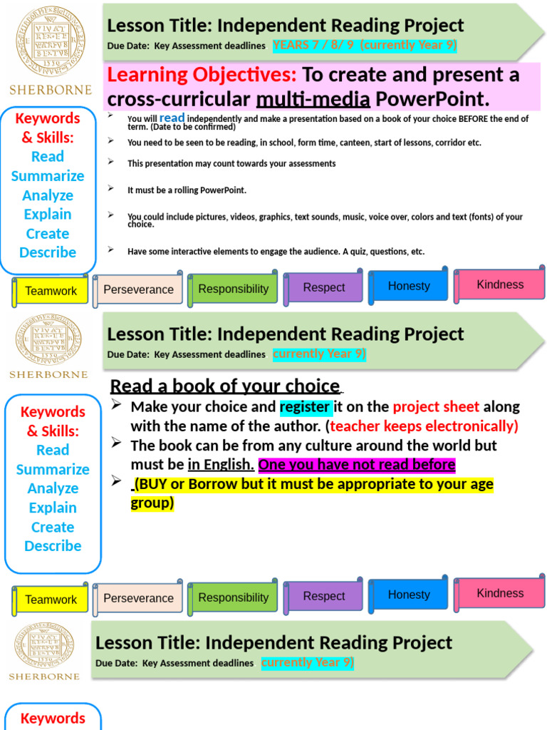 Reading Project Per Term 2024 | PDF | Human Communication | Communication