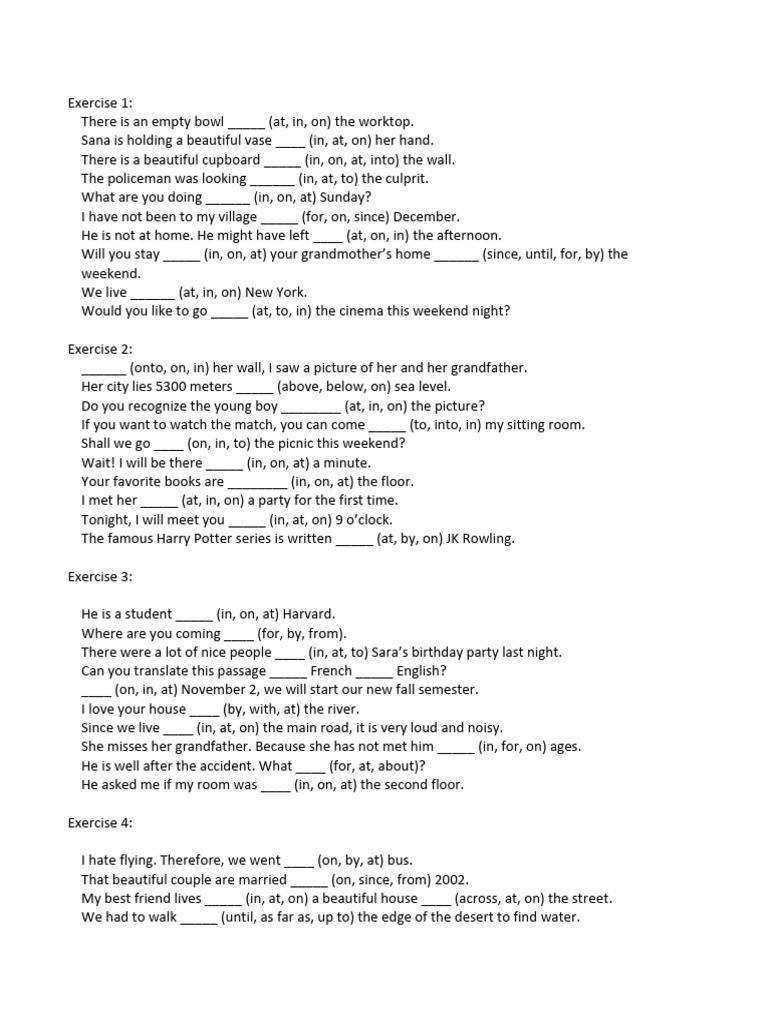 Exercise 1 | PDF