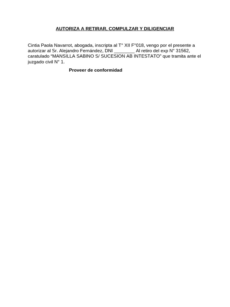 Autoriza A Compulsar | PDF