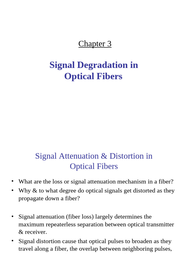 Unit 2 | PDF | Dispersion (Optics) | Optical Fiber