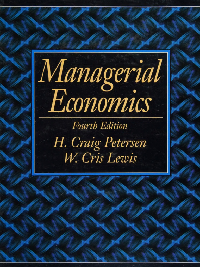 Managerial Economics (4th Edition) - CR | PDF | Elasticity