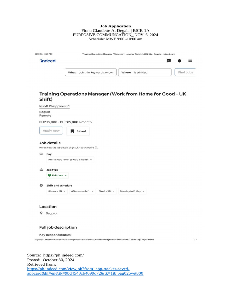 Email Template for Job Application | PDF