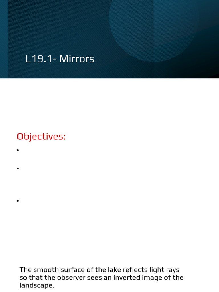 Understanding Mirrors: Types and Images | PDF | Mirror | Reflection ...