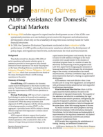 ADB's Assistance for Domestic Capital Markets