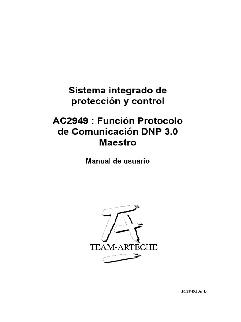 Protocolo DNP 3.0 Maestro: Manual Usuario | PDF | Telecomunicaciones ...