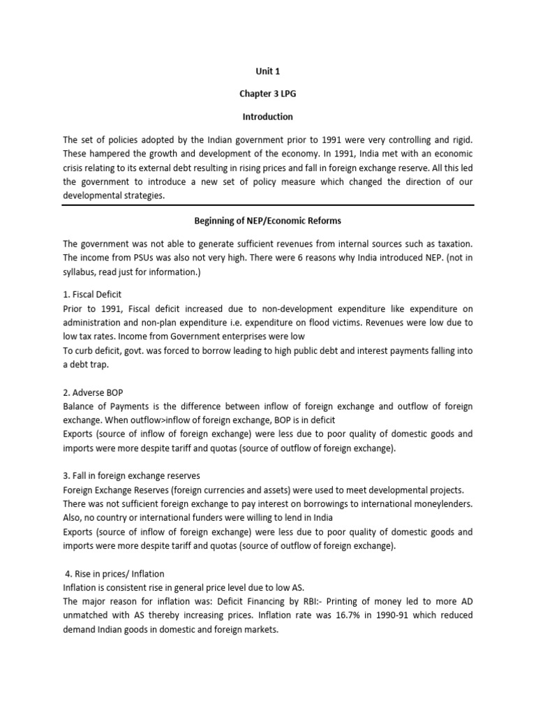 India's Economic Reforms Post-1991 | PDF | Taxes | World Trade Organization