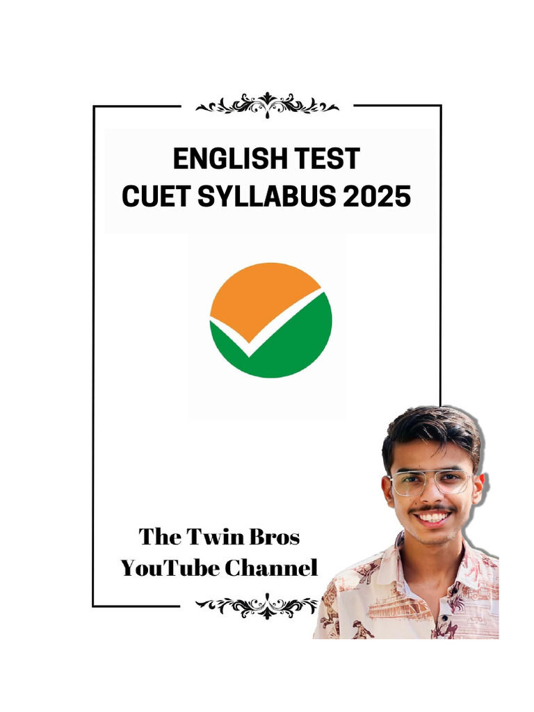 CUET English Syllabus Overview 2025 | PDF | Verb | Adverb