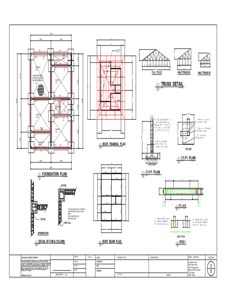 Structural Foundation Plan Details | PDF | Structural Engineering