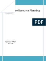Enterprise Resource Planning: Retail Sector