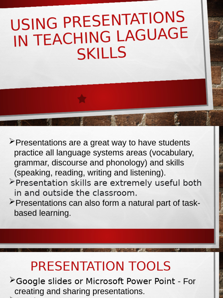 Enhancing Language Skills Through Presentations | PDF