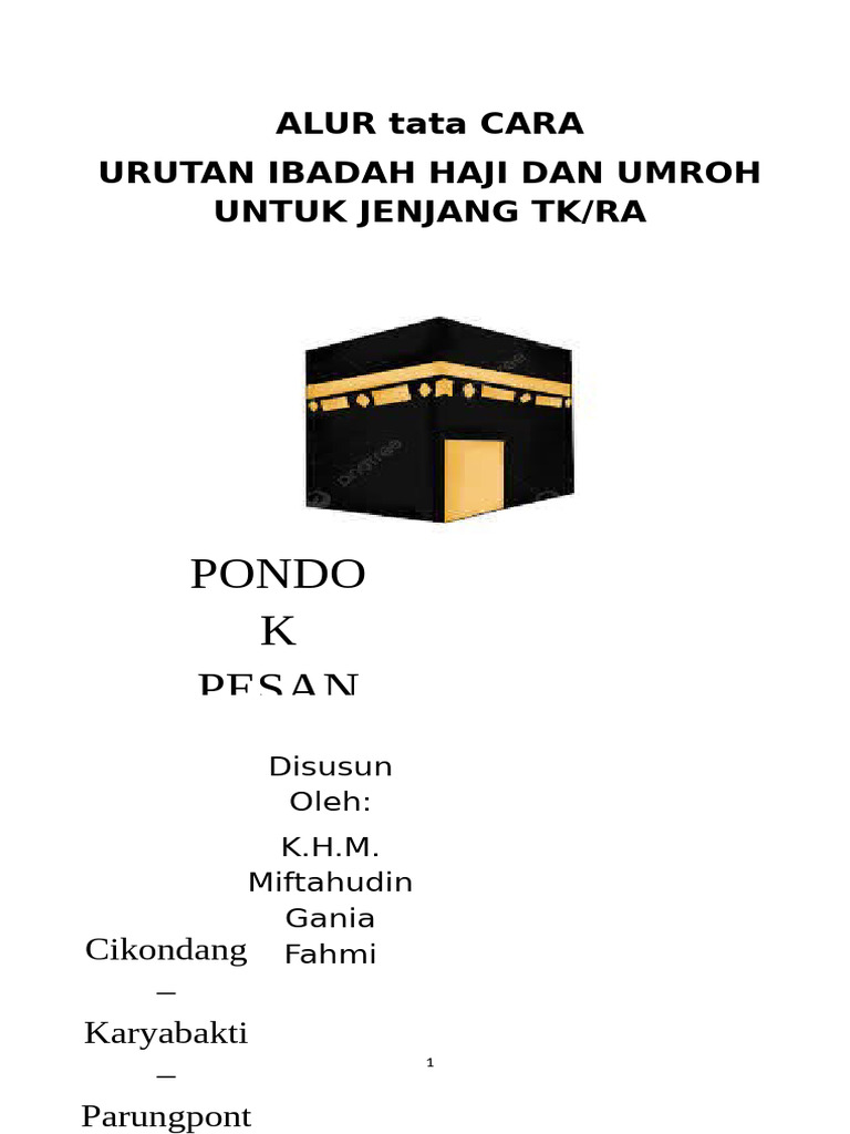 Alur Tata Cara Urutan Ibadah Haji Dan Umroh | PDF