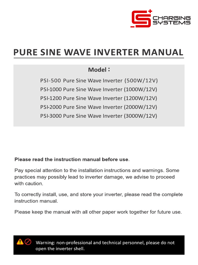 Inverter Manual | PDF