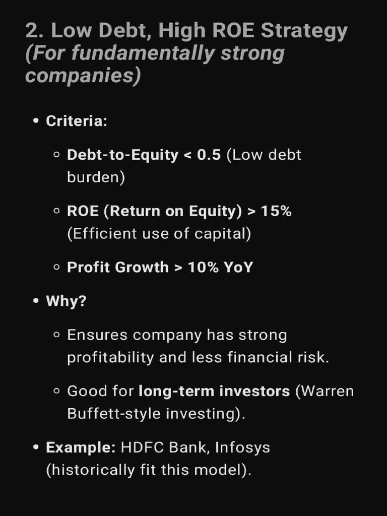 Investment Stragies | PDF