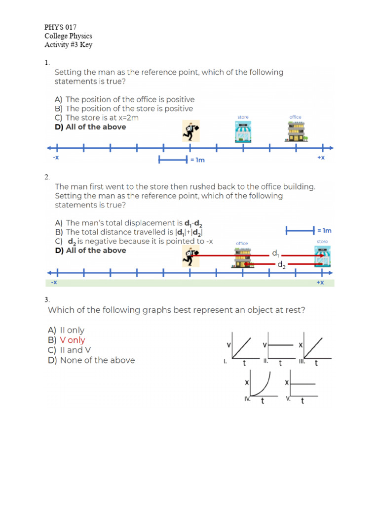 Physics Activity 3 Key | PDF