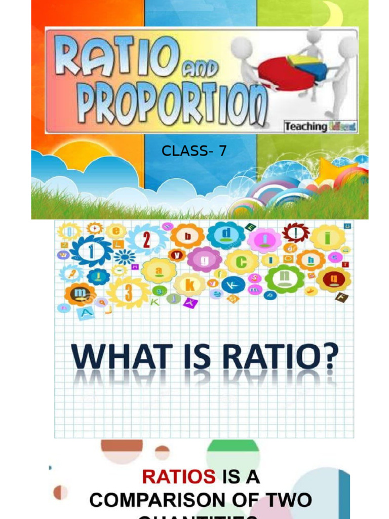 Std-7 Ratio and Proportion | PDF