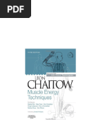 Muscle Energy Techniques 3rd Edition Leon Chaitow latest pdf