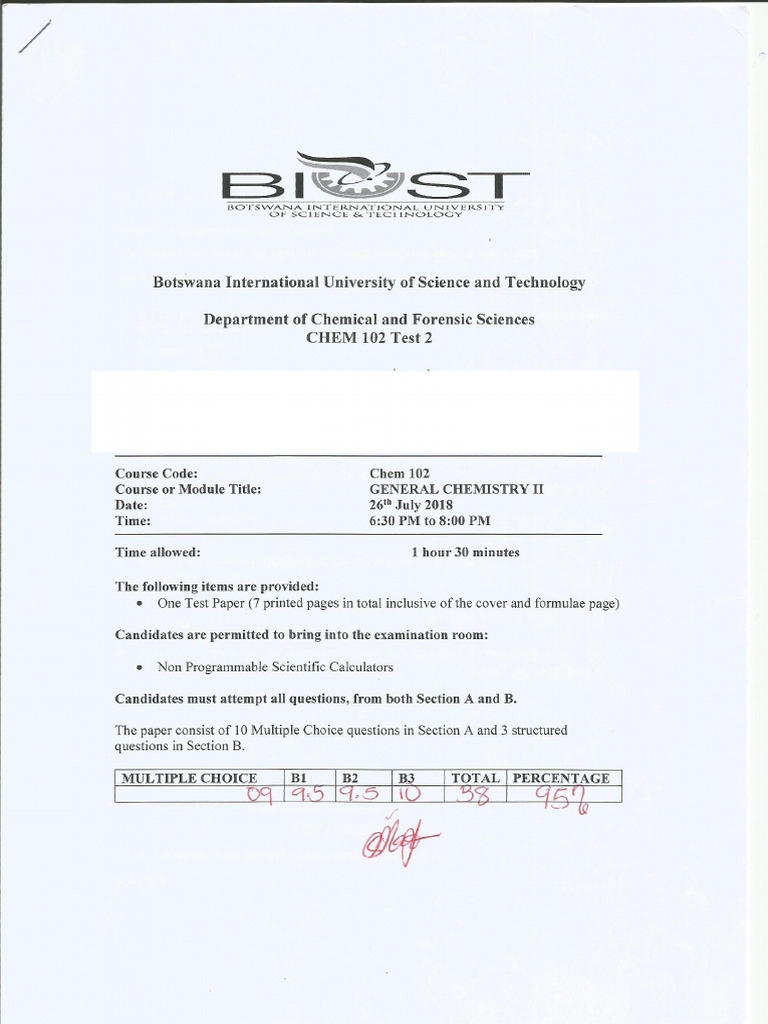 Chem 102 Test 2 2018 Pdf