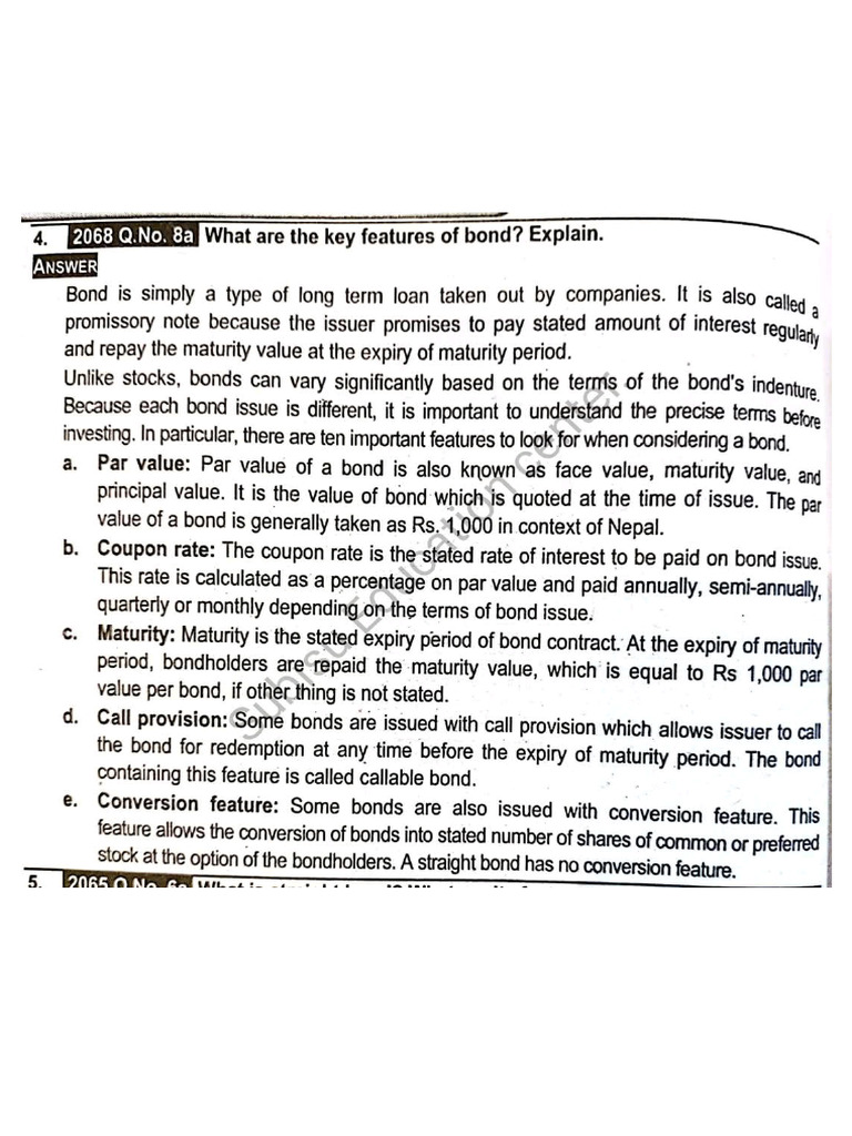 Bond Valuation Notes. | PDF
