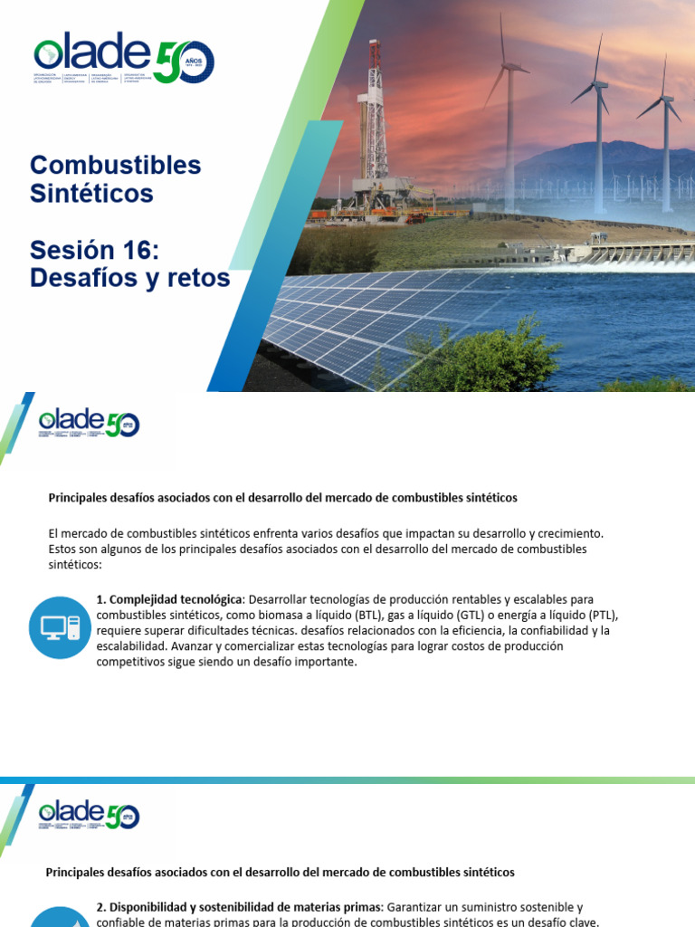 Sesion 16 - Desafios y Retos 1 | PDF | Energía renovable | Catálisis