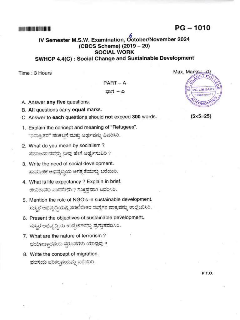 Ffi H: Semester Examination, Dctober/novembe | PDF