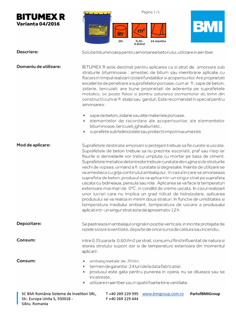 FT - Bitumex R - 19.01.2022 | PDF