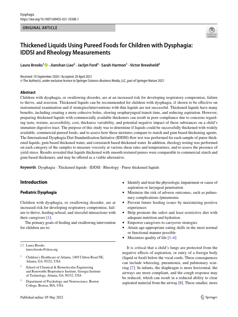 IDDSI Scale for Thickened Liquids | PDF | Viscosity | Rheology