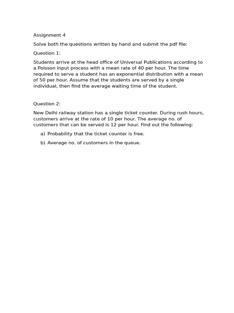 Assignment 4 | PDF