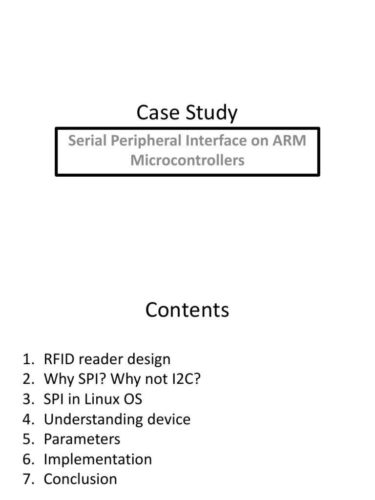 SPI on ARM Microcontrollers Study | PDF