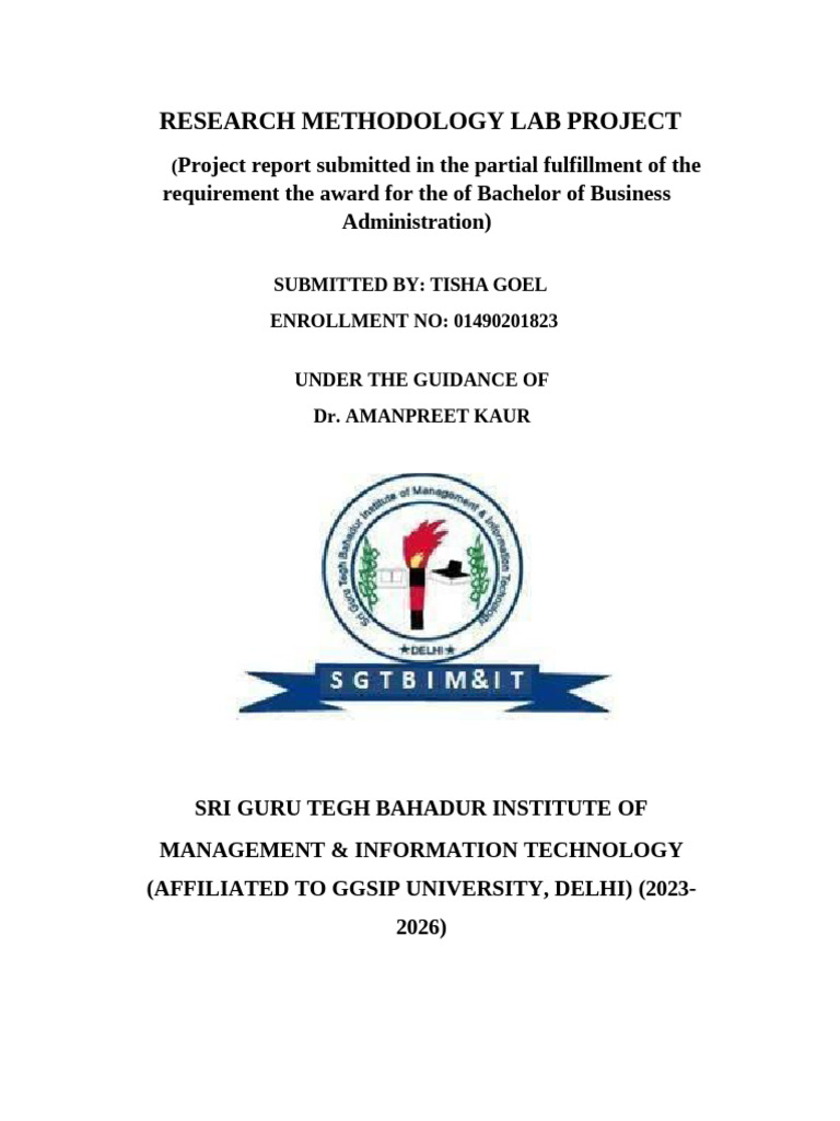 Research Methodology Lab Report | PDF