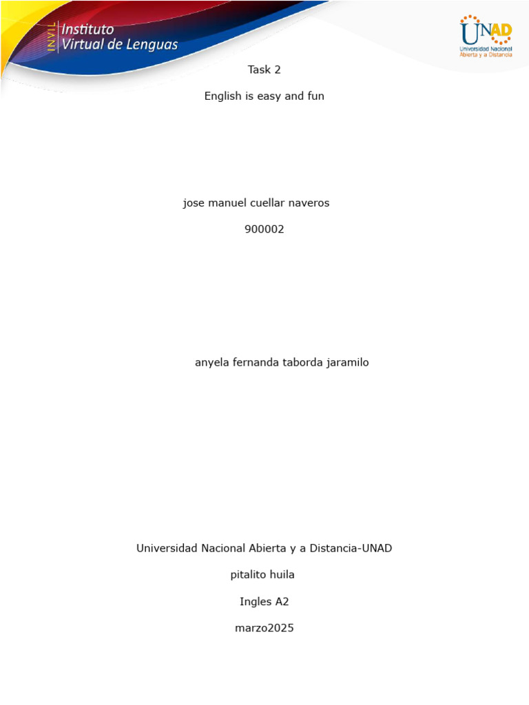 Task 2 English Is Easy and Fun | PDF | Marie Curie