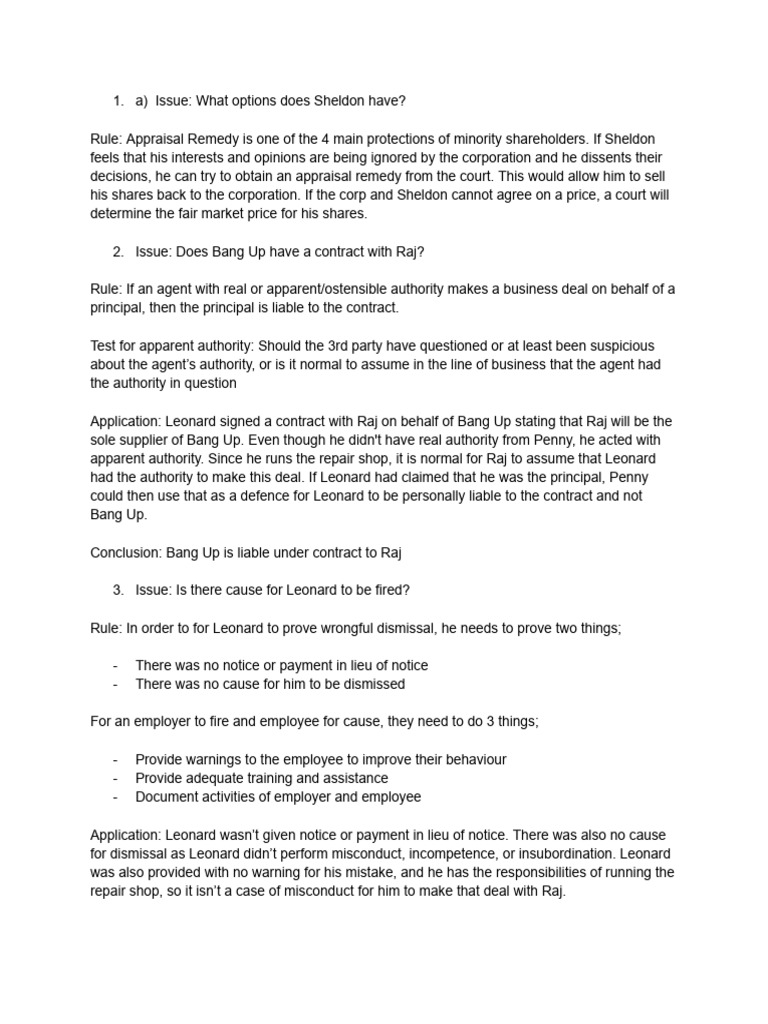 Law Final Practice Questions | PDF | Legal Liability | Security Interest
