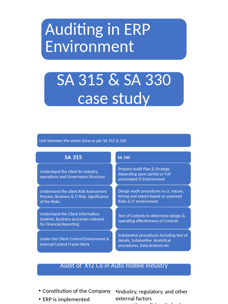 Erp Audit 1 Case Study Format | PDF