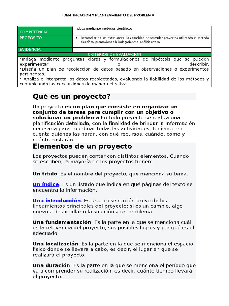 Pasos para Hacer un Proyecto Efectivo | PDF | Hipótesis | Información