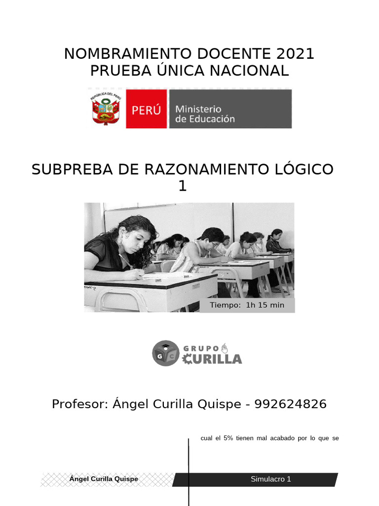 Simu 1 Nombra 2021 Callao | PDF