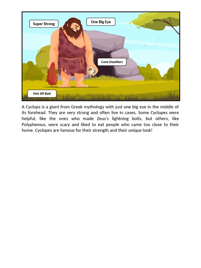 Cyclopes: Strength and Mythical Traits | PDF