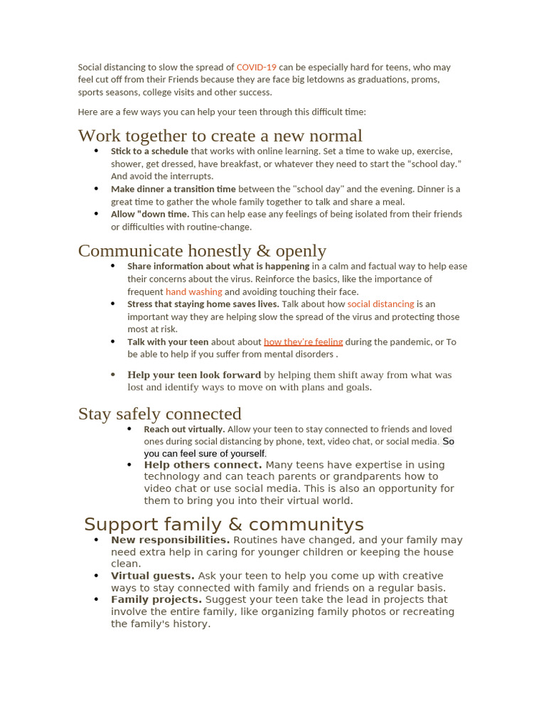 Social Distancing To Slow The Spread of | PDF