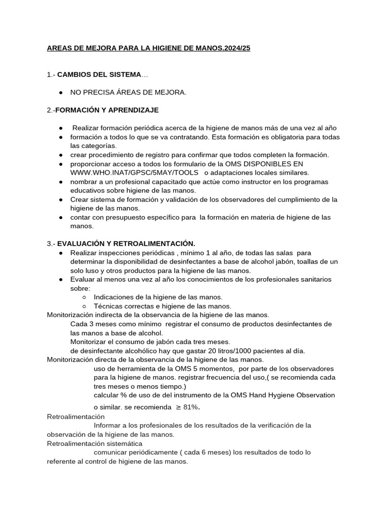 Mejora de la Higiene de Manos IMSS | PDF | Lavado de manos | Higiene